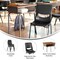 Flash Furniture HERCULES Student Desk w/Open Front Metal Book Box, Walnut Desktop, Silver Frame and Blk Stack Chair FD-DESK-GWA-SCH3BB-GG - alternate 4